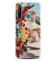 Realme 5i 5 Pro 6i 7 Pro 8 Kılıf Desemli Silikon Gerçek Çiçekler 1743