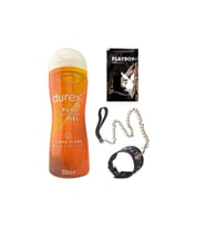 Durex Play 2in1 Ylang Ylang Baştan Çıkartıcı&Kayganlaştırıcı Jel 200 ml + Siyah Deri Tasma + Hediye