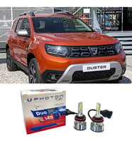 Dacia Duster 2 Led Xenon Uzun Far Ampulü H1 Duo Yeni Seri Beyaz 2018+