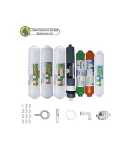 Purefer kapalı Kasa Su Arıtma Cihazlarına Sertifikalı 7li Platinium mebran  mineral+alkali