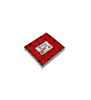Tealight mum 32'li kırmızı renk kalp şekilli mum