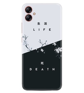 Samsung Galaxy A04e Kılıf Resimli Desenli Baskılı Silikon Life And Death 1339