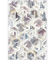 Eliana Home Baskılı, Yıkanabilir Kaymaz Taban Salon Halısı LNA1533-HT484 100x150 cm (Bej)