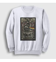 Presmono Unisex Beyaz Moon V3 Pink Floyd Sweatshirt 355397tt
