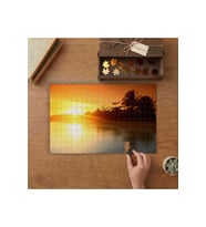 Günbatımı - Sahil Tasarımı 240 parça Ahşap Puzzle Ahşap Kutuda MP00967