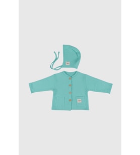 Düğmeli Ceket Mint Yeşili