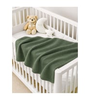 Cosy Bebek Yeşil Kalın Triko Battaniye 90x100