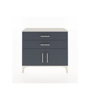 Arges Şifonyer Tek Raflı 2 Çekmeceli 2 Kapaklı 88x30x80 Aytaşı-Antrasit