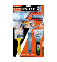 3PCS NALBUR - BOYACI SET SPATULA - KESTİRME FIRÇA - BOYA RULO 20CM (5343)