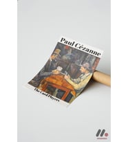 Paul Cezanne Kağıt Oyuncuları, Çerçevesiz Yüksek Kalite Duvar Afişi - Sanatsever