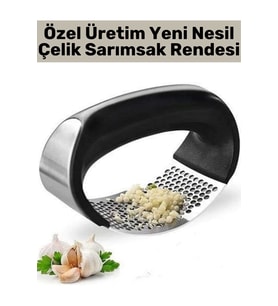 Premium Yüksek Kaliteli Garlic Press Rahat Tutuş Gondol Tasarım Çelik Yeni Nesil Sarımsak Rendesi