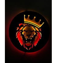Aslan Led Işıklı Tablo