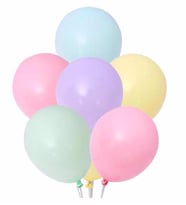 Karışık Renk Makaron Balon 10 Adet ( Balonlar Sönüktür)