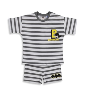 Civil Baby Batman Baskılı 6-18 Ay Takım - Gri