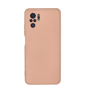 Xiaomi Redmi Note 10 Kılıf Nano İçi Kadife Silikon - Pudra
