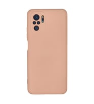 Xiaomi Redmi Note 10 Kılıf Nano İçi Kadife Silikon - Pudra