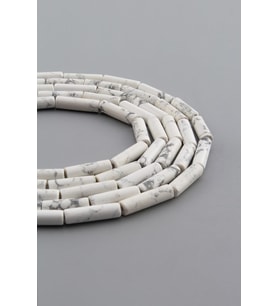 Havlit Doğal Taş Parlak Silindir Kesim 4x13mm Dizi
