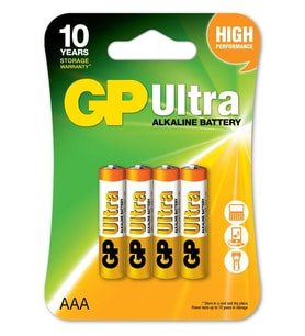 Gp LR03 AAA Boy Ultra Alkalin İnce Kalem Pil 4'lü Paket GP24AUMB-U4