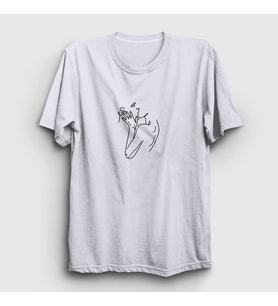Presmono Unisex Beyaz Kiss V2 Valentine's Day Sevgililer Günü T-Shirt 285541tt (Beyaz)