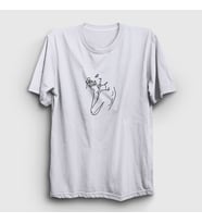 Presmono Unisex Beyaz Kiss V2 Valentine's Day Sevgililer Günü T-Shirt 285541tt (Beyaz)