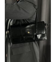 Kadın Çanta Vintage Baget Model Deri El Ve Omuz Çantası