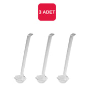 3'lü Şeffaf Sos Servis Kepçesi, 250mm, L No:2, Eşsiz Kalite