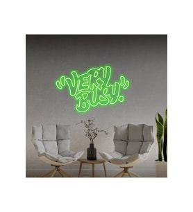 "VERY BUSY" Yazılı Neon Tabela