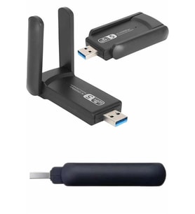 Wifi Alıcı Dual Band Usb 3.0 Adaptör Kablosuz Windows 7/8/10/11