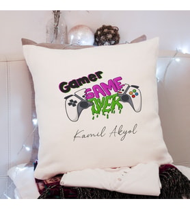 Gamer ( Oyuncu ) Tasarımlı Yastık Kişiye Özel
