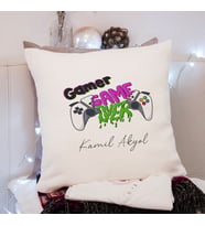 Gamer ( Oyuncu ) Tasarımlı Yastık Kişiye Özel