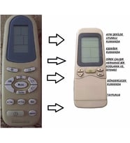VESTEL Klima Kumandası-Eşdeğer