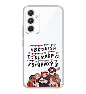 Samsung Galaxy A15 Uyumlu Stranger Things Desenli Şeffaf Telefon Kılıfı