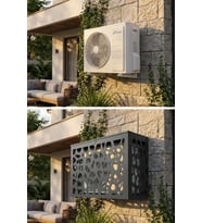 Klima Motoru/Dış Ünite Gizleme/Koruma Kafesi XS 7000 BTU - 9000 BTU 86X44X65(H) Alüminyum Stone