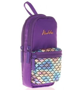 Kaukko Bright Scale Mor Junior Bag Çanta Şekilli Kalem Çantası
