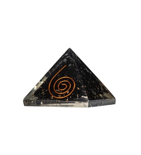 Siyah Turmalin Doğal Taş Organit Piramit - 3cm (Karışık)