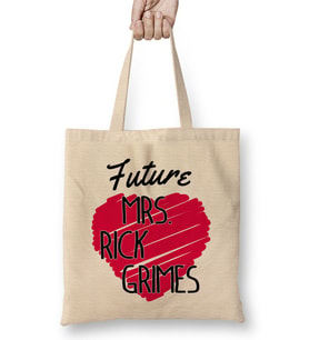 Walking Dead Future Mrs Rick Grimes Love Heart Bez Çanta Uzun Saplı