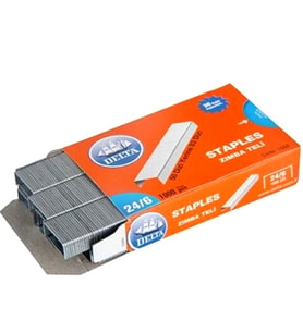 Delta Zımba Teli 24/6 gümüş - 3 paket
