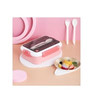 Portable Lunch Box İki Katlı Paslanmaz Çelik Kolay Kilitlenir Sefer Tası – 1200 Ml