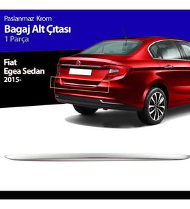 Fiat Egea Bagaj Alt Çıtası Kromu Nikelajı