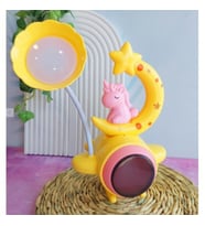 Periboia Çocuk Odası Ay ve Unicorn Desenli Gece Lambası (Çok Renkli)