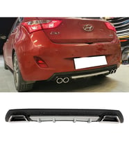 Hyundai i30 Gri Difüzör Çiftli Kare Egzoz Görünümlü D Tip Difizör 2007 - 2021