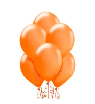 Turuncu Metalik Latex Balon 10 Adet