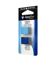 Daler Rowney Aquafine 1/2 Tablet Suluboya 2'li Set COBALT BLUE HUE/PHTHALO BLUE 