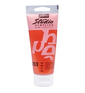 Pebeo Studio Akrilik Boya 100 ml. 353 Iridescent Orange Yellow 