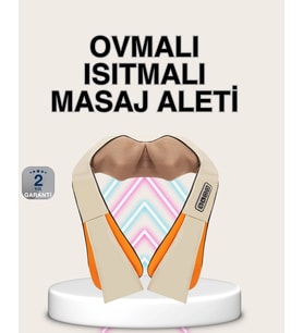 Bel Omuz Boyun Masaj Aleti Ovmalı Isıtmalı Kas Yorgunluğu Giderici