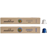 Muhlisa Espresso Kapsül Kahve 2 Kutu Brazıl, Guatemala (20 KAPSÜL) %100 Arabica