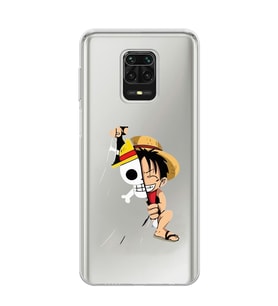 Xiaomi Redmi Note 9S - Redmi Note 9 PRO Uyumlu One Piece Luffy Tasarımlı Şeffaf Telefon Kılıfı