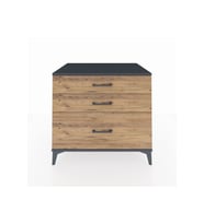 Kronos Şifonyer 3 Çekmeceli 88x59x80 Antrasit-Çam