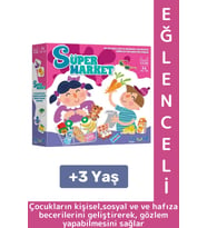 Eğlenceli Çocuk Hafıza Gözlem Kişisel Sosyal Beceri Geliştiren Okul Ev Aile Mutfak Oyun SÜPERMARKET