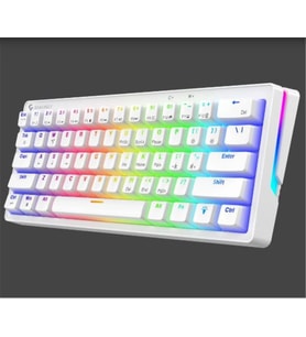 Gameagle GE2015 Poseıdon RGB Kablolu Us Layout Mekanik Beyaz Oyuncu Klavyesi